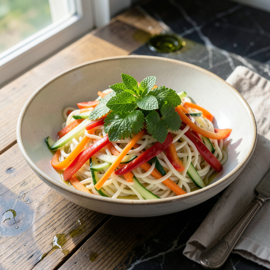 Cold Rice Noodle Recipe: Refreshing Summer Salad Perfection - Chicken ...