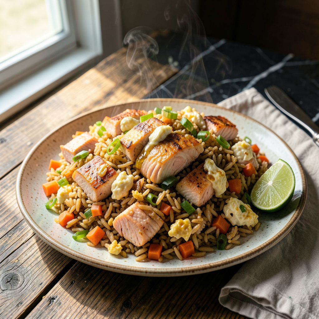 Ocean Rice Salmon Fried Rice Recipe: Umami-Packed One-Pan Meal in 20 Minutes