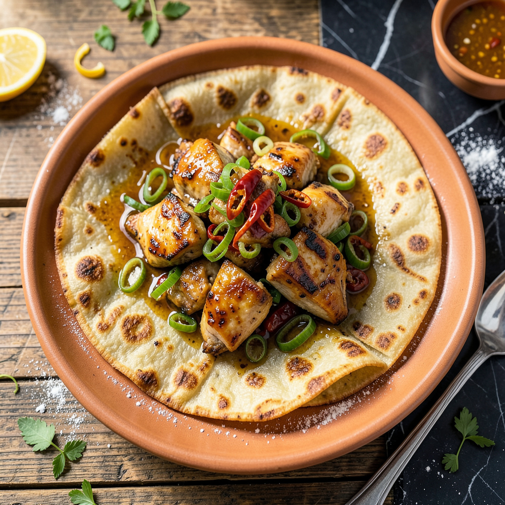Flacky Roti Recipe Chicken Roti Recipe: Flaky Caribbean Flatbread With Spiced Filling ...