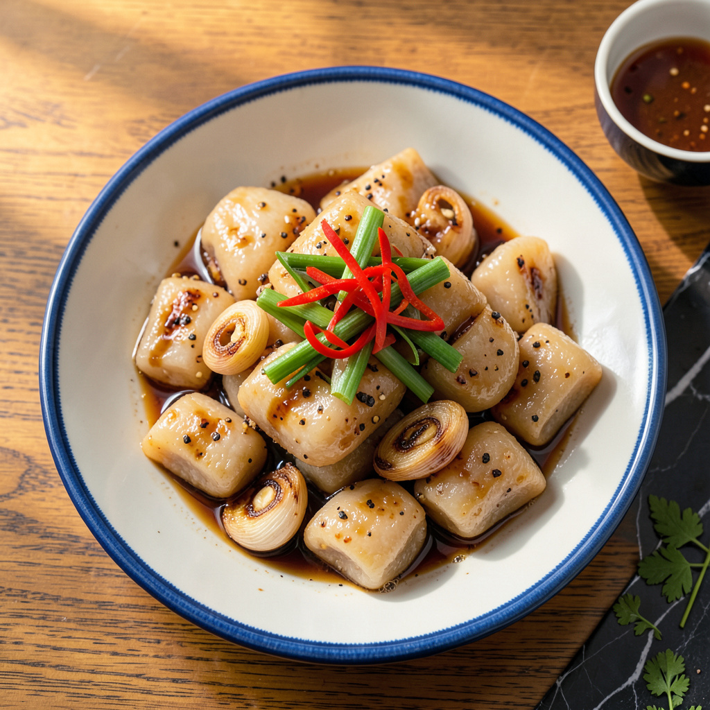 Rice Cake Chinese Recipe: Crispy-Edged Street Food in Minutes - Chicken ...