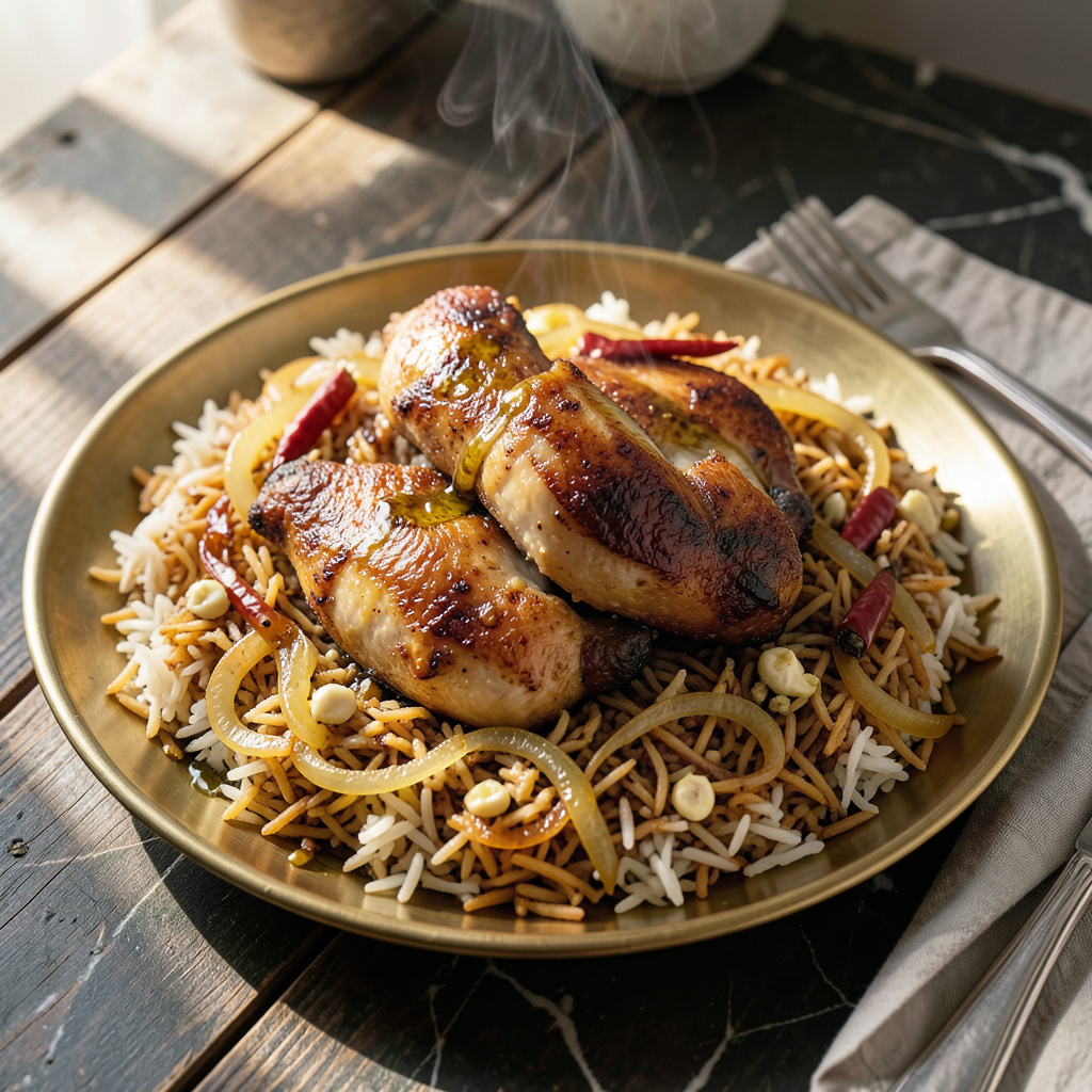 Chicken Mandi Rice Recipe: Yemeni Spiced Perfection in One Pot ...