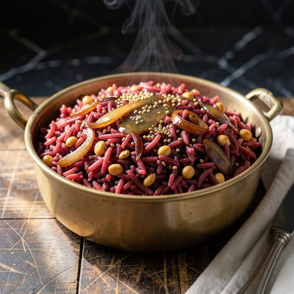 Magic Lamb Rice Red Rice Pulao Recipe: South Indian Spice-Infused One-Pot Meal